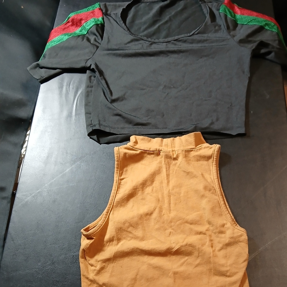 Bozzolo Ligth Brown Size S Kid Sleveeless/nameless Black Size S/M Kid Shirt